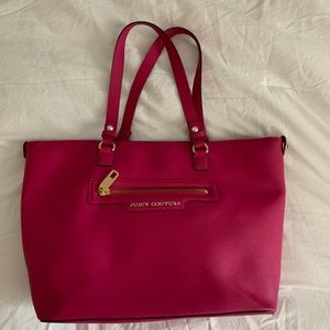 Juicy Couture leather tote in hot pink!